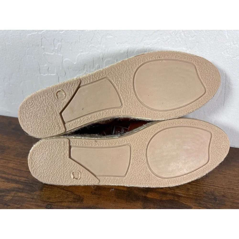 Barbour Brown Leather Fisherman Espadrille Sandals Made‎ in Spain Size 40
